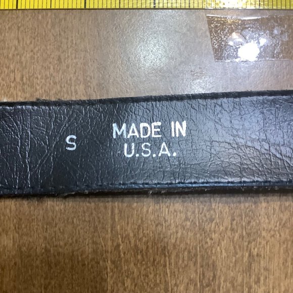 Vtg Animal Print Fuzzy Women Size Small Belt Waist 26"-30" Made in USA - Picture 4 of 5